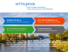 Tablet Screenshot of mittelweser.de